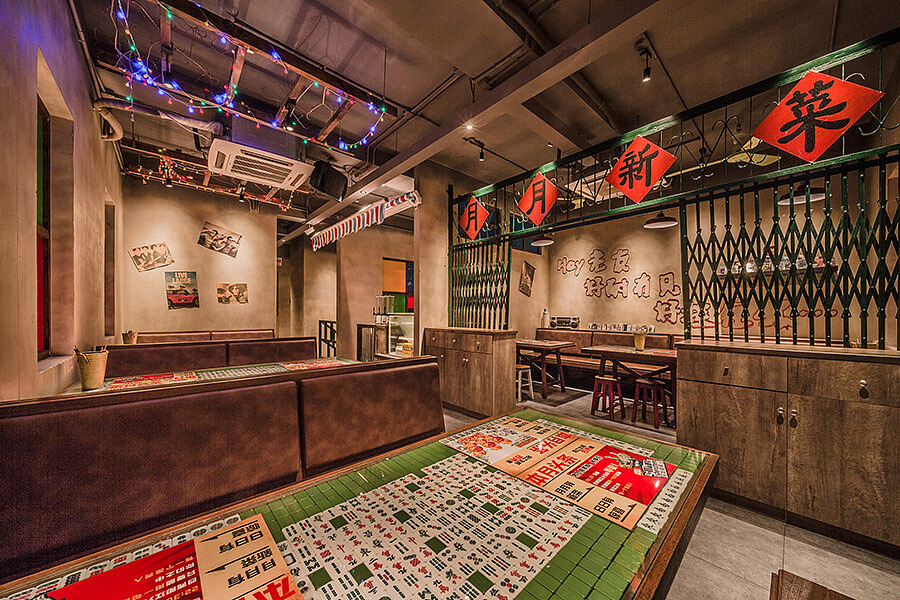 郑州露台上见烧烤店装修公司设计案例