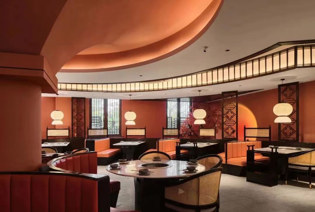 四时鼎辣新中式特色火锅店装修设计规划(图5)