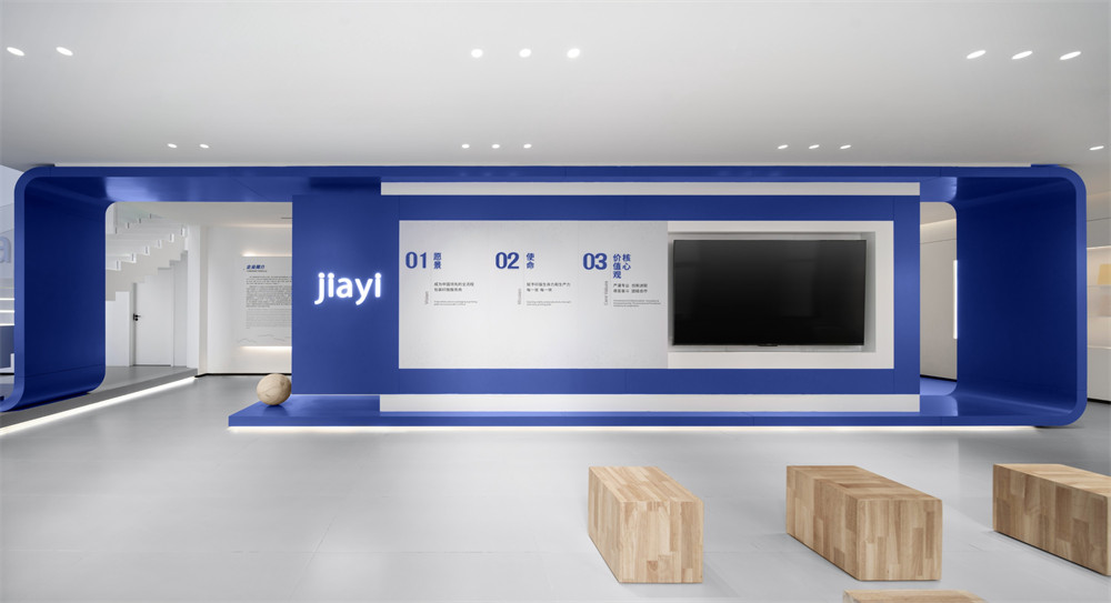 现代极简风JIAYI柔版企业展厅装修设计规划(图3)